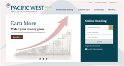 Desktop Screenshot of bankpacificwest.com